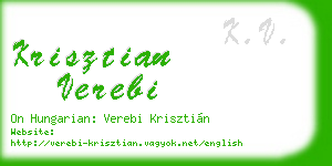 krisztian verebi business card